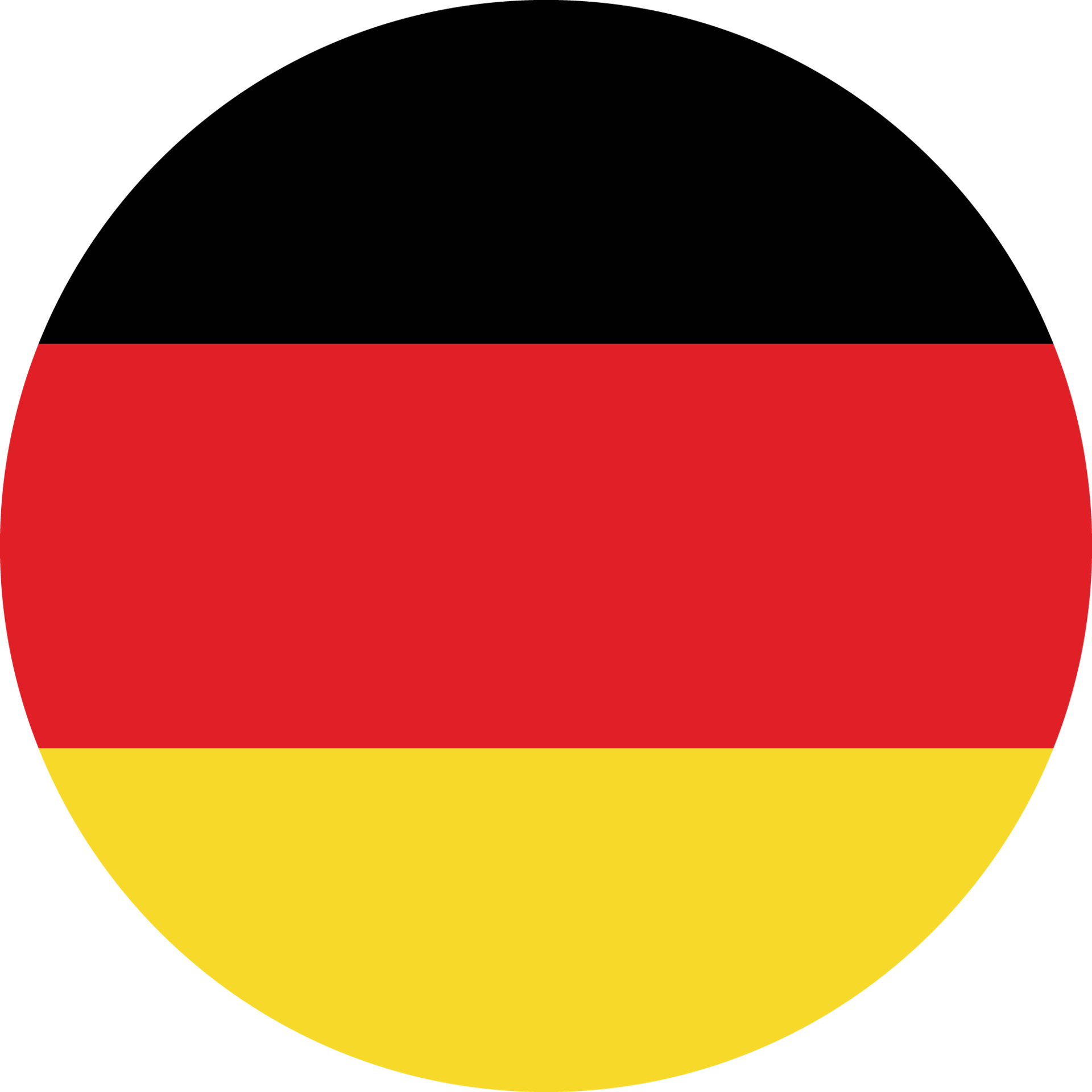 A round image of a flag with a yellow and black background.